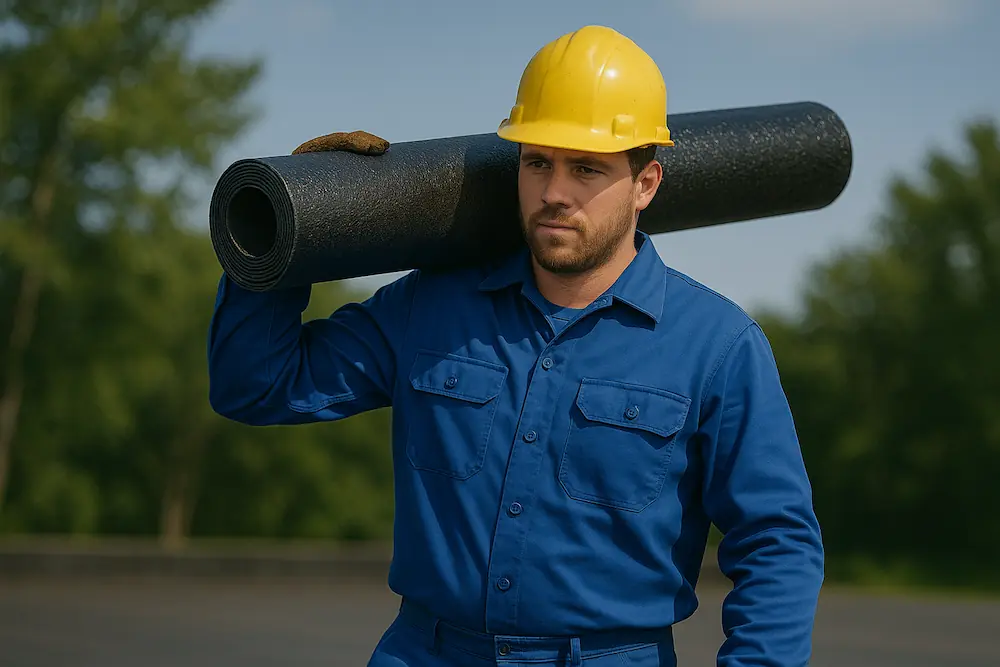 نصب ایزوگام در مه ولات با ماندگاری بالا تصویر نصاب حرفه ای