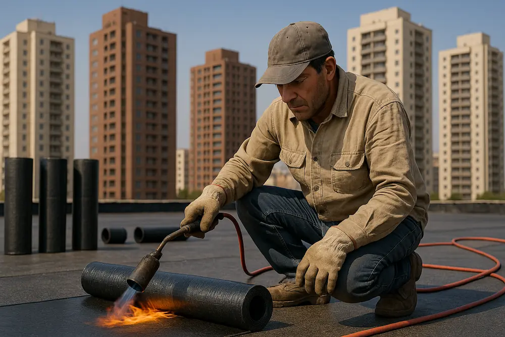 تصویر نصب ایزوگام در پارس آباد