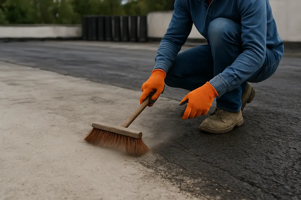 ۸ نکته کلیدی در نصب عایق رطوبتی برای سازندگان و مالکان تصویر آماده سازی سطح قبل از نصب عایق رطوبتی
