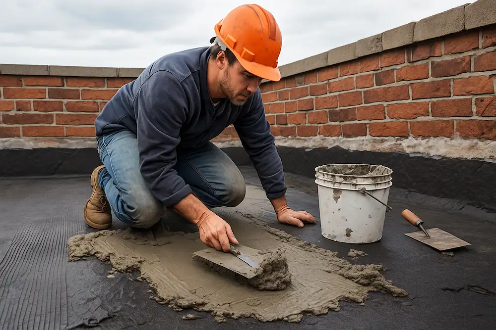 راهنمای کامل ملات محافظ ایزوگام برای بام تصویر اماده سازی ملات محافظ ایزوگام قبل اجرا