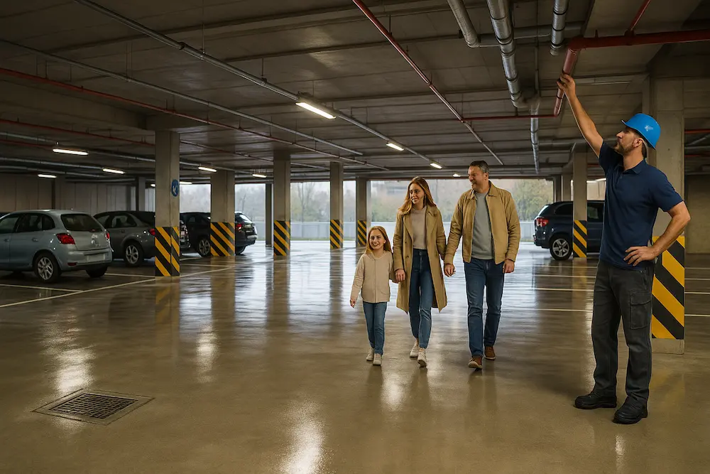 تصویر مزایای ایزوگام پارکینگ برای سازه و ساکنان