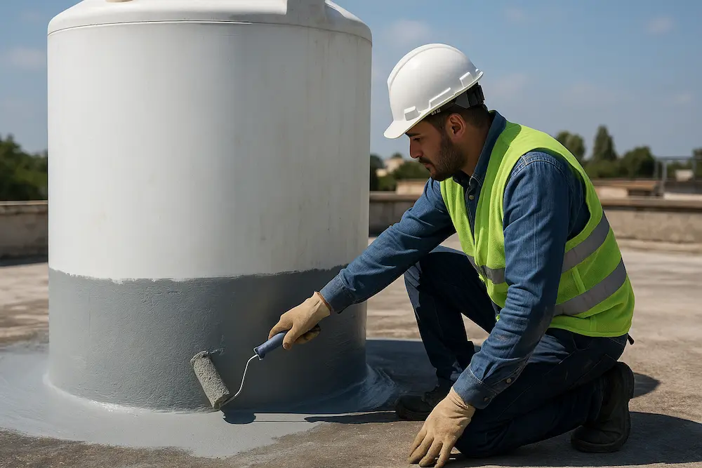 تصویر روش های اجرای عایق کاری مخزن آب