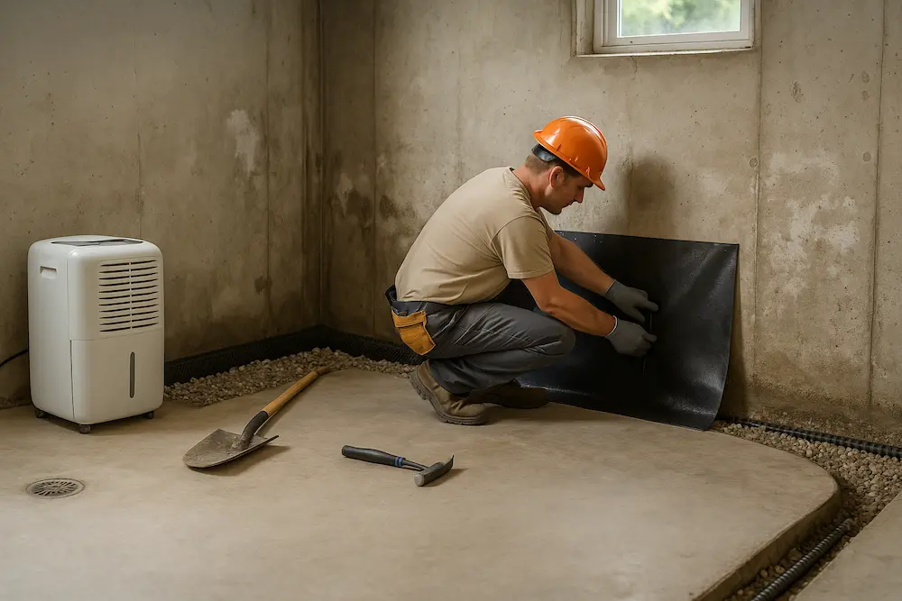 تصویر روش های رفع رطوبت زیرزمین