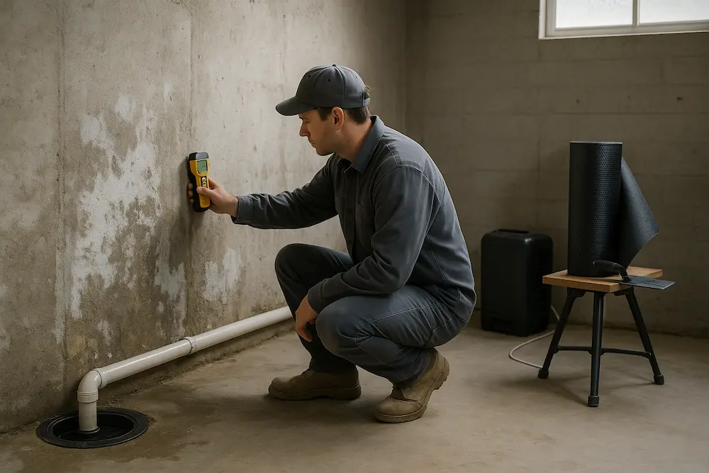 تصویر رطوبت زیرزمین