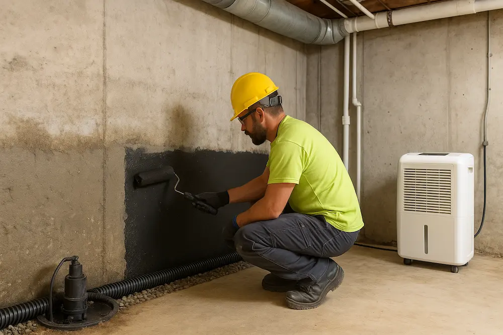 تصویر تشخیص رطوبت زیرزمین