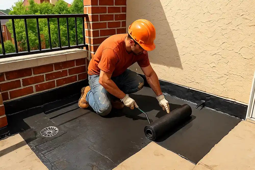 راهنمای کامل ضد آب کردن خانه؛ زمان و روش اجرا تصویر ضد آب کردن خانه در بالکن و تراس