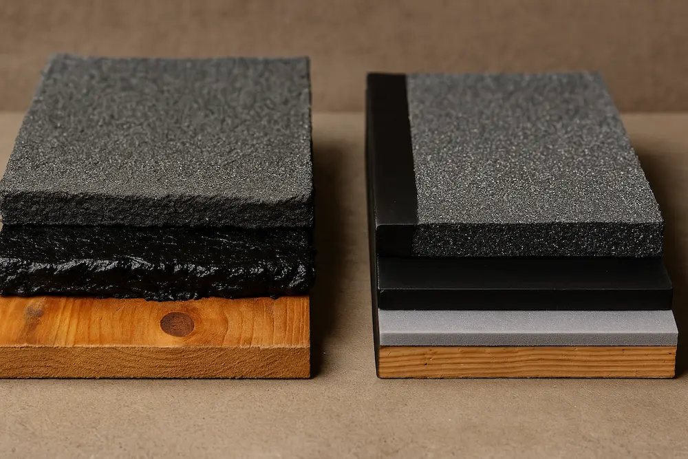 تفاوت قیرگونی و ایزوگام چیست | انتخاب بهترین روش عایق کاری تفاوت قیرگونی و ایزوگام از نگاه فنی