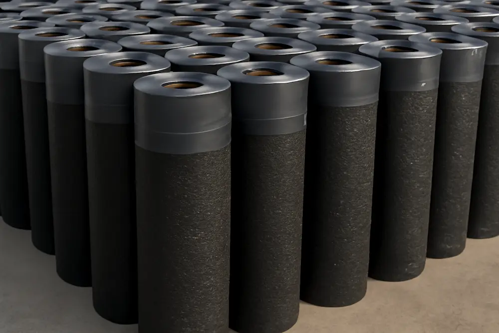 ایزوگام پشم شیشه دلیجان سوگند ایزوگام پشم شیشه دلیجان سوگند در حال کنترل کیفیت محصول در کارخانه