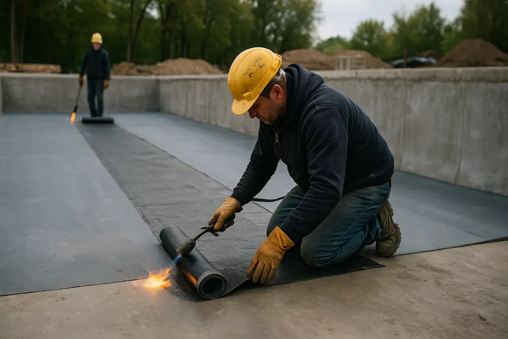 ایزوگام استخر چرا مهم است و چه زمانی باید انجام شود؟ تصویر متریال برای ایزوگام استخر و انتخاب