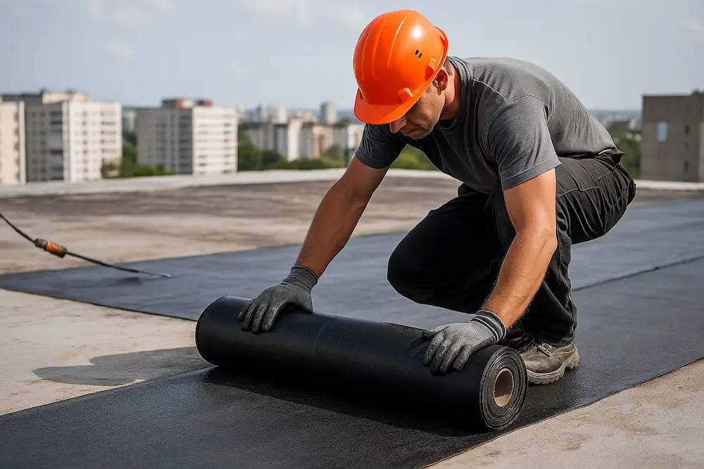 ایزوگام سورنا دلیجان نصب ایزوگام سورنا دلیجان بر روی پشت بام