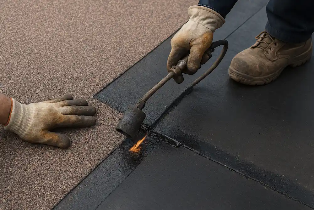 ایزوگام شنی چیست؟ راهنمای خرید و قیمت ایزوگام شنی نصب ایزوگام با مشعل