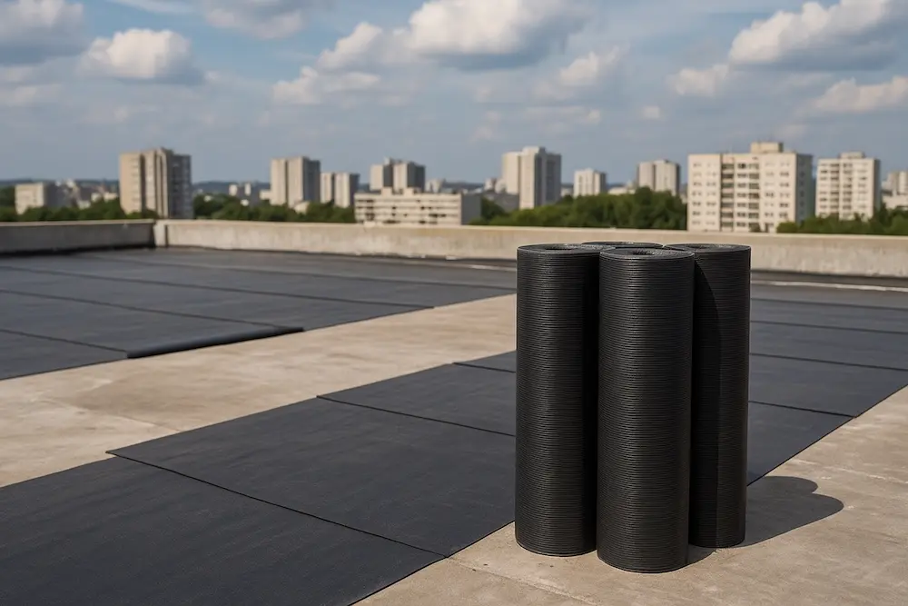 غشای ضد آب چیست و چه نقشی در عایق کاری رطوبتی دارد؟ ابعاد رول های ایزوگام و نصب آنها بر روی پشت بام ساختمان