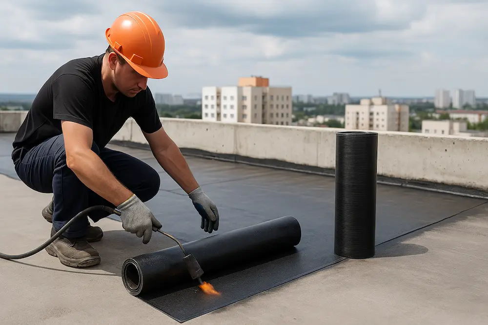 اجرای ایزوگام برای جلو گیری از نفوض آب