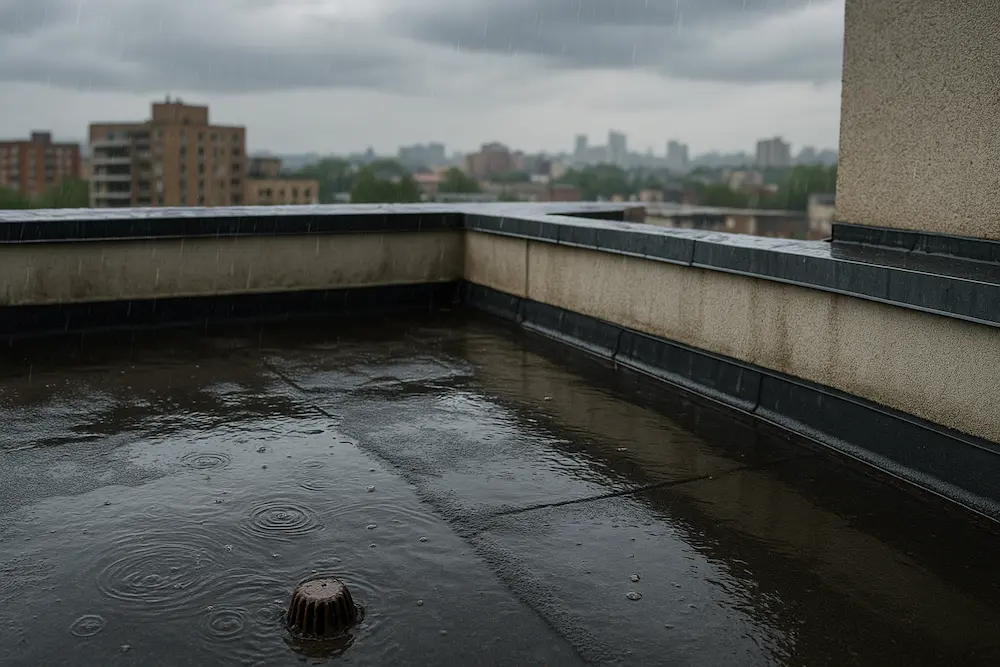 تصویر زمان مناسب برای مهار نفوذ آب از سقف