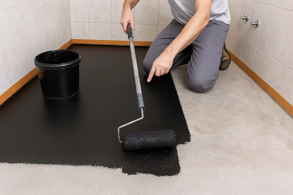 ایزوگام حمام؛ راهنمای انتخاب، قیمت متری و نصب اصولی اجرای لایه قیری روی کف حمام