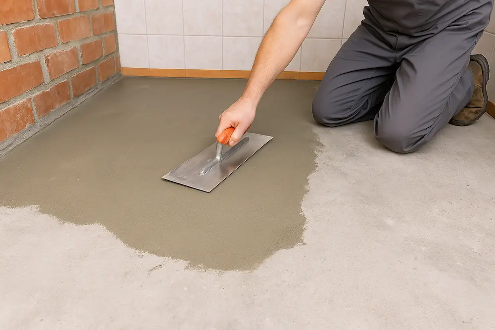 ایزوگام حمام؛ راهنمای انتخاب، قیمت متری و نصب اصولی صاف کردن زیرسازی حمام با سیمان