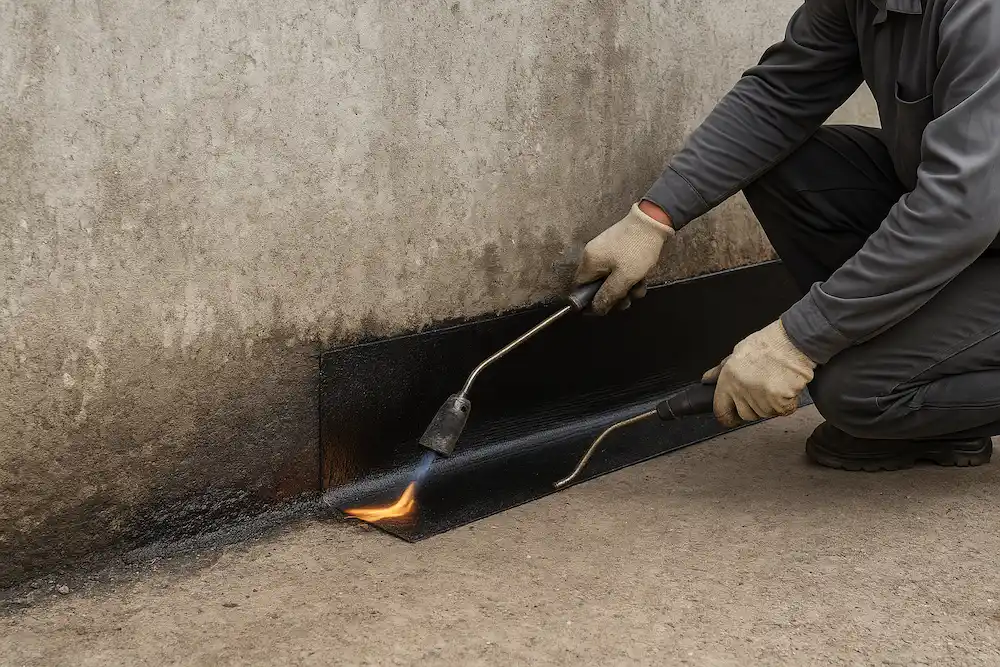 اجرای ایزوگام دیوار بتنی اصولی از صفر تا صد + هزینه و نکات اجرای ایزوگام روی دیوار بتنی